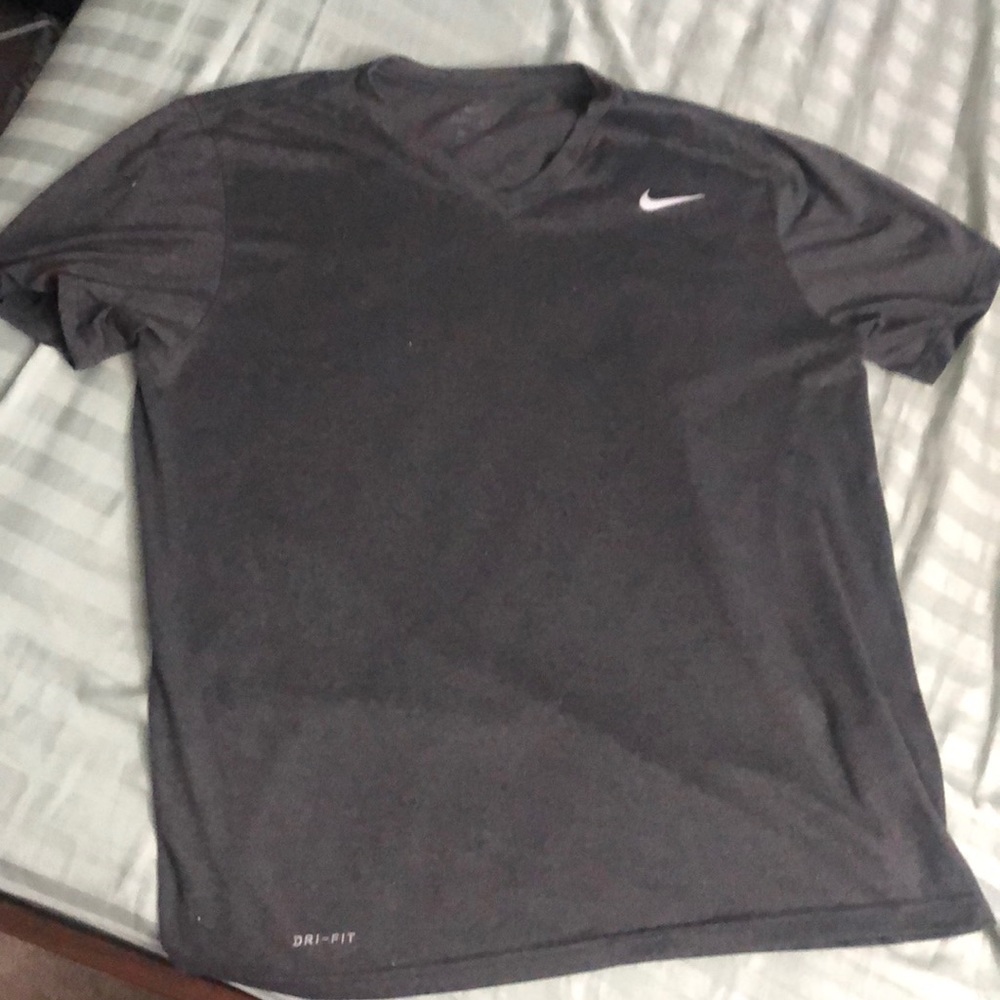 Grey drifit Nike shirt